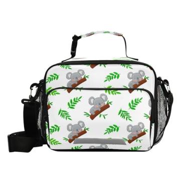 Imagem de Blueangle Lancheira fofa com isolamento térmico de coalas para mulheres e homens - bolsa térmica à prova de vazamento com alça de ombro ajustável, lancheira reutilizável para trabalho, piquenique (380