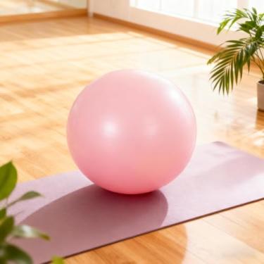Imagem de Pequena bola de Pilates Fitness, à prova de explosão, mini bola de ioga antiderrapante para fitness, alongamento e fortalecimento do núcleo