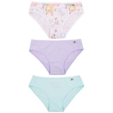 Imagem de Kit Trio Calcinha Infantil Fashion DelRio Kids 51309 K45, M