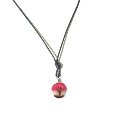 Imagem de Colar Pingente Árvore da Vida, Artesanal (Rosa)