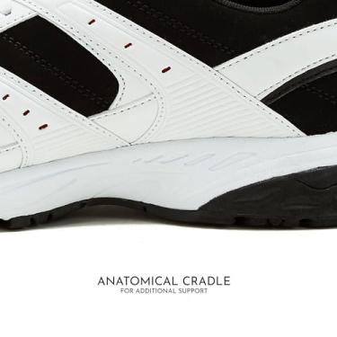 Imagem de Avia Tênis masculino Avi-Verge - Cross Trainer, tênis masculino, Pickleball ou caminhada para homens, sapatos de quadra de largura média ou extra larga tamanho 38 a 50, Branco/Preto/Vermelho, 16 Wide