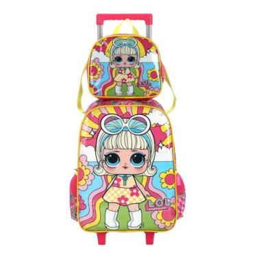 Imagem de Kit Escolar Lol Surprise Mochila Rodas + Lancheira Térmica - Luxcel