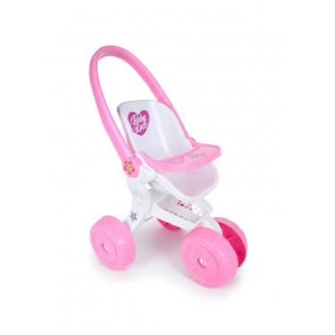 Imagem de Carrinho de Boneca Infantil Bebê Conforto Baby Love de Plástico Multicores – Boneca Reborn (Branco)