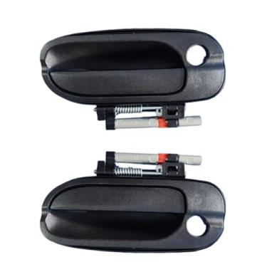 Imagem de Maçaneta externa da porta compatível com Nissan Sentra 2000-2006, dianteira esquerda e direita, com furo, textura preta.(Left and right)
