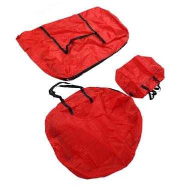 Imagem de Acouto Conjunto de Sacos de Armazenamento de árvores Artificiais de Grande Capacidade - Sacos de Armazenamento de árvores de Natal de Pano à Prova d'água - de Natal Ideal de 7,5 Pés, Resistente à