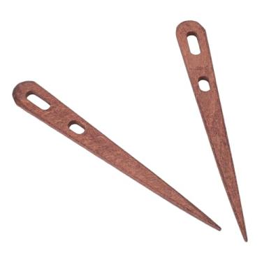 Imagem de Generic Agulhas de tricô, Agulhas de crochê de Tecelagem Multifuncional de Ponta Redonda 2 Peças de Aparência Delicada de Olhos Grandes para Uso Doméstico (2)