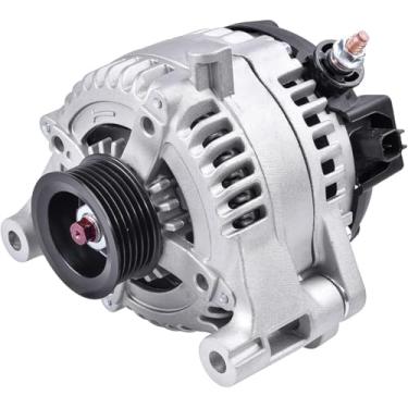 Imagem de Alternador compatível com Jeep Wrangler 2012-2018 V6 3.6L, 2018 Wrangler JK V6 3.6-160A 12V CCW 6 Groove Polia Substituir # 11584N 421000-0810 68078950AA 90295783