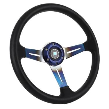 Imagem de aqxreight Volante Esportivo de 13,4 pol. Acessório Universal de Substituição de Alumínio para Carro de Corrida Estrutura de Carro de Direção de Resistente para Padrão Com a Maioria Dos Veículos