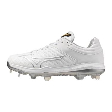Imagem de Mizuno Chuteira feminina Pro Fp Low Metal Fastpitch, Branco/Prata, 38