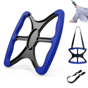 Imagem de KIMIRAND Auxiliar de suporte para idosos com alça de tração ajustável - Assistência em pé para idosos com deficiência para transferência de vaso sanitário/cama/cadeira, aderência antiderrapante e