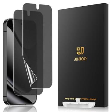 Imagem de JEHOO [Pacote com 2] Protetor de tela de TPU fosco antirreflexo para Google Pixel 10 Pro XL (não é vidro), compatível com sensor de impressão digital, filme flexível totalmente adesivo, fácil