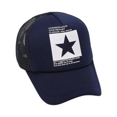 Imagem de Boné de beisebol respirável para homens e mulheres, chapéu malha, verã