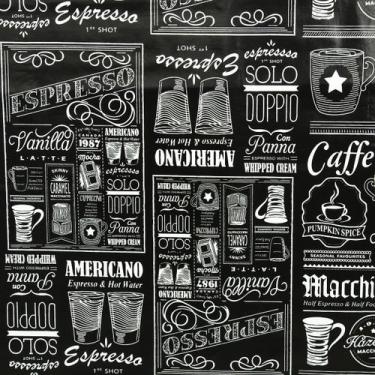 Imagem de Toalha Mesa Plástica Térmica Café 6 lugares 1,80 - Idealiza