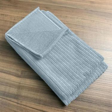 Imagem de Kit 4 Pano Limpeza Magico Microfibra Absorve 40X48 Pra AZ - Idealiza