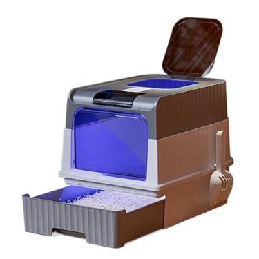 Imagem de Caixa de Areia Fechada para Gatos com Luz UV LED Antibacteriana Antiodor Premium