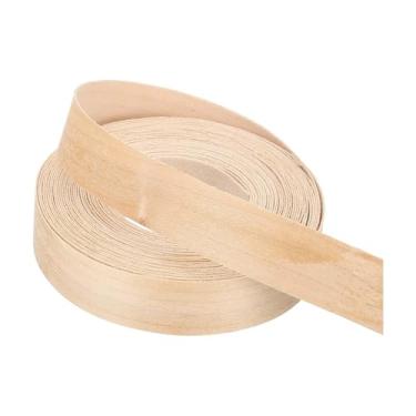 Imagem de PATIKIL Borda de bordo, fita de folheado de madeira pré-colada de 7/8 polegadas x 7,6 m Fita de compensado flexível pré-colada com adesivo hot melt para restauração de móveis