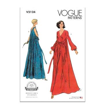 Imagem de Vogue V2124BB Misses' Vintage 1974 Pacote com padrão de costura folgada, código de design V2124, tamanhos 8-10-12-14