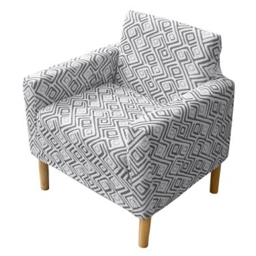 Imagem de Eco-Ancheng Capas de cadeira de banquete para poltrona, 1 peça, elástico, para cadeira, com braços, antiderrapante, protetor de móveis para crianças, animais de estimação, decoração de sala de estar