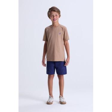 Imagem de Conjunto Masculino Infantil de Verão Básico VA, 4, Bege