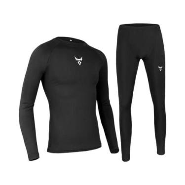 Imagem de Conjuntos De Roupa Térmica Masculina De Secagem Rápida E Antimicrobian