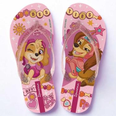 Imagem de Chinelo de Dedo Infantil Rosa Patrulha Canina Ipanema 27433 - Grendene