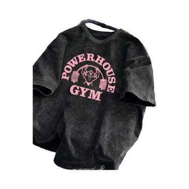 Imagem de Camiseta De Algodão Unissex Estilo Retrô Com Estampa De Gorila, Casual