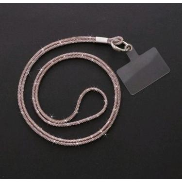 Imagem de Cordão Antiperda celular Brilhante Pendurar telefone cracha chaveiro s
