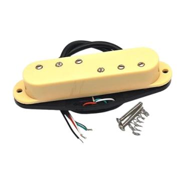 Imagem de Colaxi Mini Humbucker para Ponte de Guitarra Elétrica - Acessórios para Instrumentos Musicais - Fácil Instalação - Saída de 9K - Peça de Reparo, Amarelo