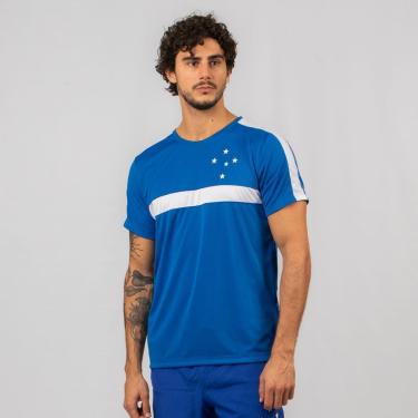 Imagem de Camiseta Masculina Cruzeiro Oficial Poliéster Clássica-Masculino