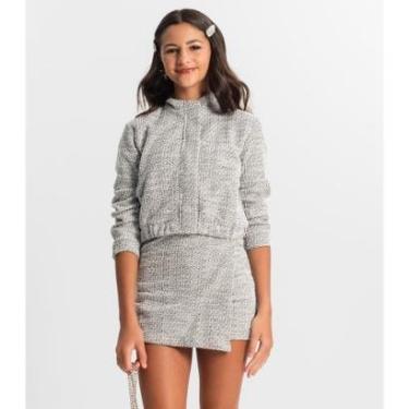 Imagem de Jaqueta Juvenil Minty Em Tweed Feminina-Feminino