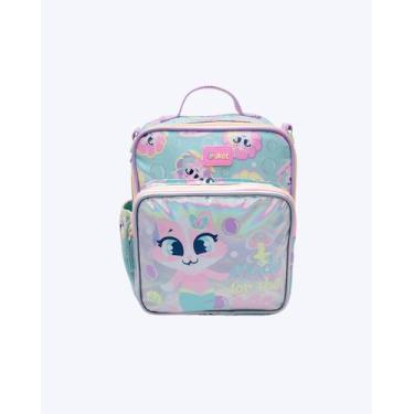 Imagem de Lancheira Térmica com Bolso Frontal Gata Sereia Puket 050404246, VERDE