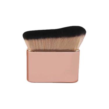 Imagem de Pincel profissional de base Kabuki para maquiagem premium para pincéis autobronzeadores em pó e creme líquido