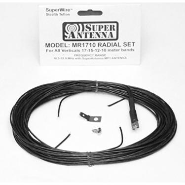 Imagem de Super Antenna MR1710 Conjunto radial SuperWire para antenas verticais HF 17 m, 15 m, 12 m, 11 m, 10 m, bandas de rádio amador, MP1, plano de aterramento