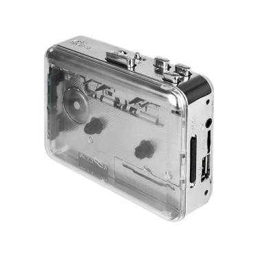Imagem de Zopsc Reprodutor de Fita Cassete Portátil, Conversor de MP3 Transparente Com USB 2.0, Som Estéreo, Design Compacto, para Audição por Transferência de Música