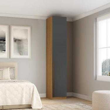 Imagem de Guarda-roupa Modular 100% MDF 1 Porta com Prateleiras e Cabideiros Alt