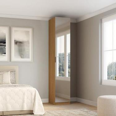 Imagem de Guarda-Roupa 1 Porta com Espelho 100% MDF Altezza - Belmax