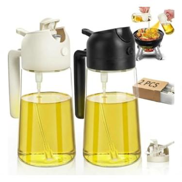 Imagem de Kit 2 Dispenser Azeite Vinagre Galheteiro Bico Dosador Spray