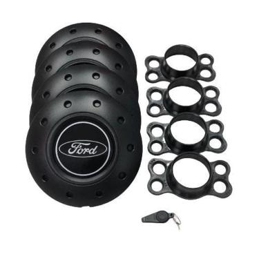 Imagem de Calotas Miollo Ford Fiesta Aro 13 1996/2006 Amarok Preto