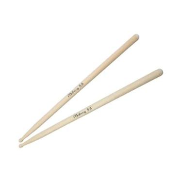 Imagem de Baquetas De Madeira Leves Cor Natural 5A 7A Clássicas De Maple Para Ad