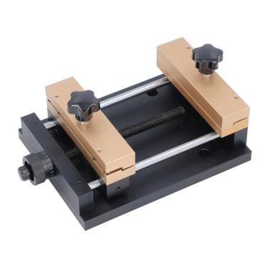 Imagem de Máquina de marcação, grampo de folha de estanho, liga de alumínio, acessório de papel alumínio 120 mm x 120 mm, suporte de trabalho durável premium para estação de artesanato de corte de marcação