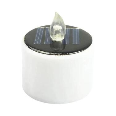 Imagem de Velas LED Solares Recarregáveis À Prova d'Água Para Decoração De Jardi