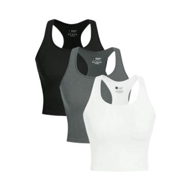 Imagem de Colete Feminino Sem Mangas Para Fitness, Corrida E Esportes, Top De Gi