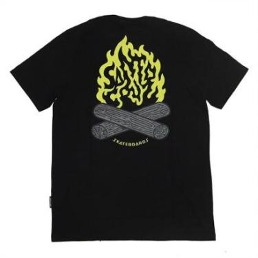 Imagem de Camiseta Santa Cruz Campfire - Preto-Masculino