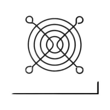 Imagem de Grelhas De Metal Para Ventiladores De 60mm, 120mm E 140mm, LDPCSJ, 2 P