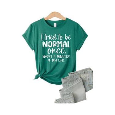 Imagem de Camiseta Modal Multicolorida Feminina De Manga Curta, Roupas Casuais E