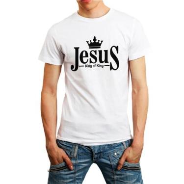 Imagem de Camiseta gospel jesus moda evangélica camisa masculina lançamento 01 -