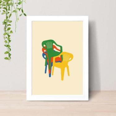 Imagem de Quadro Brasilidades Arte Brasileira A4 C/ Moldura e Vidro 13 Cor: Bran