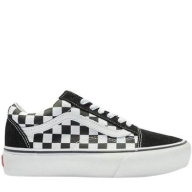 Imagem de Tênis Vans Old Skool Plataforma - CHECKERBOARD BLACK/TRUE WHITE-Unissex