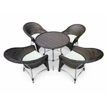 Imagem de Jogo Mesa e Cadeiras Paraná Área Externa Interna Jardim em Alumínio e 