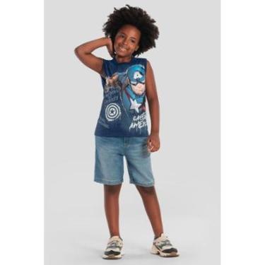 Imagem de Regata infantil menino dos Vingadores Brandili-Masculino